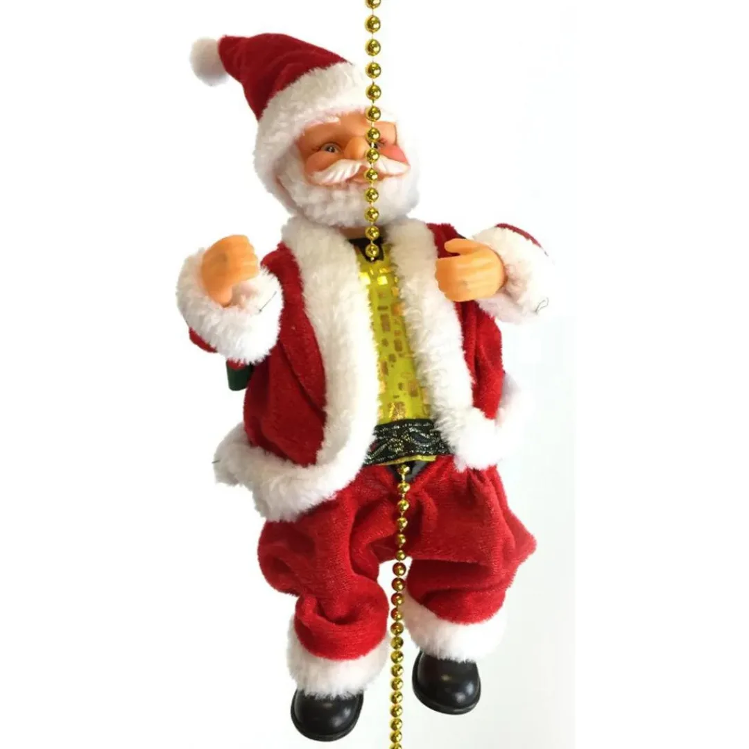 Boneco Papai Noel que Sobe e Desce - Magia Natalina em Movimento