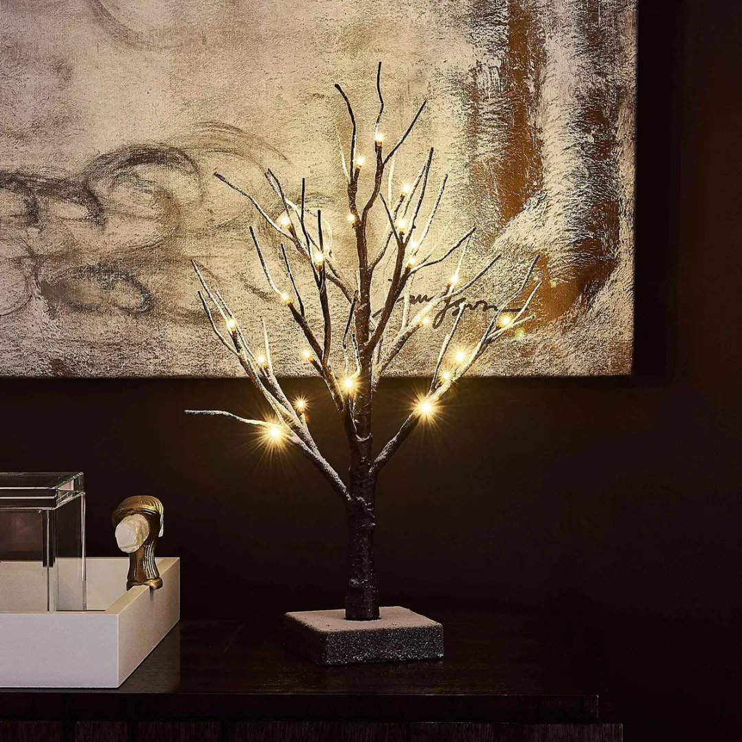 Árvore de Natal Decorativa Premium com Toque Invernoso