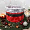 Porta Panetone de Crochê Artesanal - Decoração e Presente de Natal
