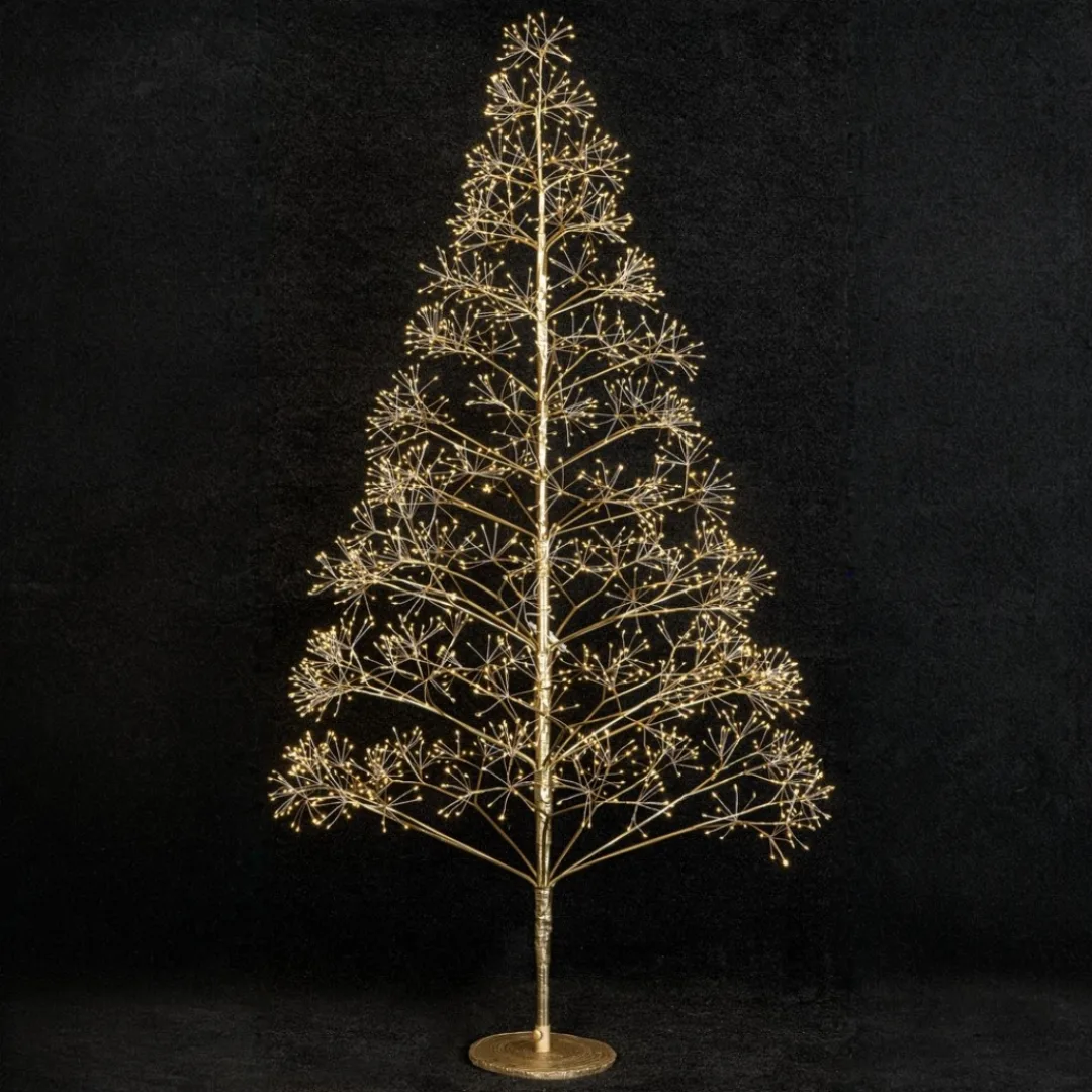 Árvore de Natal Bétula de 180cm com Luzes LED Quente e Fria ✨