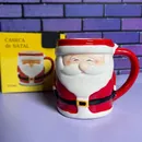 Caneca de Cerâmica em 3d do Papai Noel 330ml 🎁