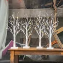 Conjunto de 4 Árvores de Natal com 24 Led De 60 Cm - Para Enfeites e Eventos