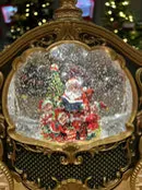 Globo de Neve em Carruagem Natalina - Design Luxo
