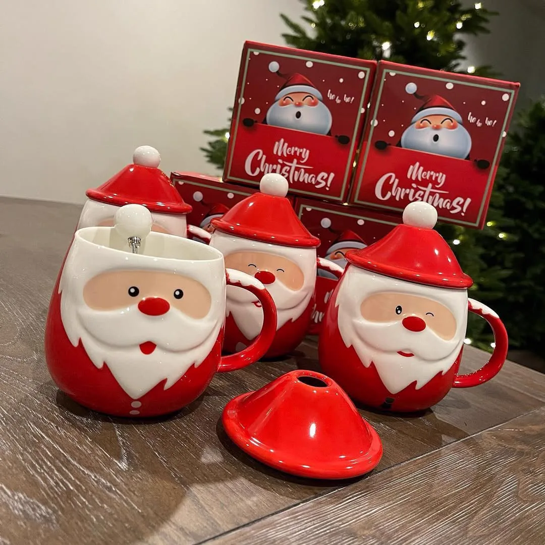 Caneca Noel com Tampa e Colher