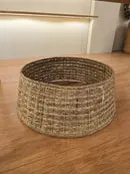 Saia Rígida para Árvore de Natal 68,5cm • Fibra Natural Bankuan – Pré-Venda 2025