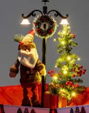 Árvore de Natal Mine com Papai Noel, Base de Guarda-Chuva com Neve 65 x75